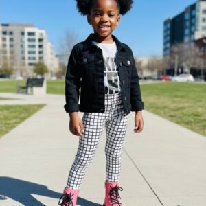 Girls bright white combat boots