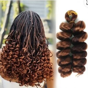 Premium short 10inch short loose wave spiral Italian curl braid ombre french curl wand