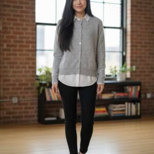 S Grey cardigan